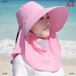🎈🎀【Low price】GUIN Summer Hat Women Outdoor Cycling Sunshade Face Mask Wide Brim Breathable Suncreen Sun Hats Casual Sunhat Visor Uv Protection New