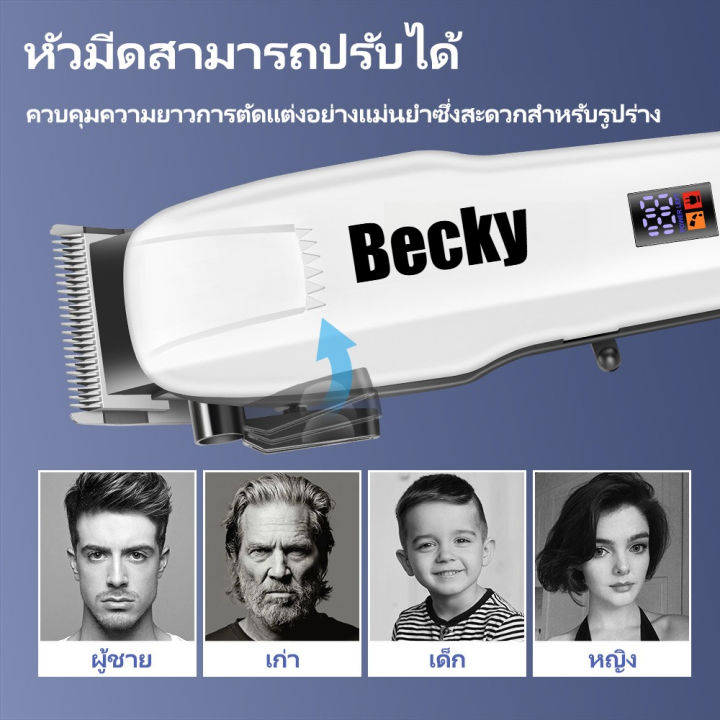 🔥รับประกัน 1ปี🔥แบตเตอเลี่ยนตัดผม ปัตตาเลี่ยนตัดผม แบตเตอเลี่ยนไร้สาย มา ...