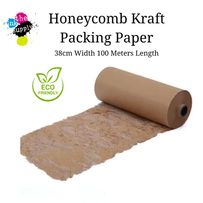 Cheap Eco-Friendly Kraft Honeycomb Wrapping Paper for Glass Wine Bottle Fragile Items Bubble Wrap