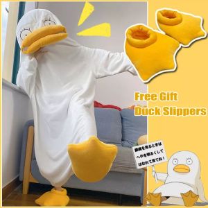ชุดนอนคอสเพลย์ Gintama Elizabeth เป็ดผ้า สีเงิน Soul นอนผู้ใหญ่ชุดนอนขนาดพิเศษ ชุดรองเท้าแตะ เท้าเป็ด