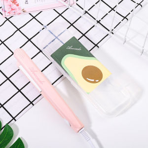 【Super cute】2 in 1 straight hair curler mini portable dual-use curling negative Iron Ceramic electric splint straight roll perm hair Styling Straightening
