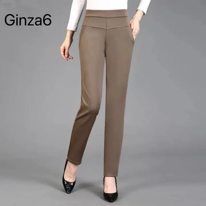 Ginza6 Plus size Leggings Stretchable Makapal tela(freesize fit up to 34)  830#