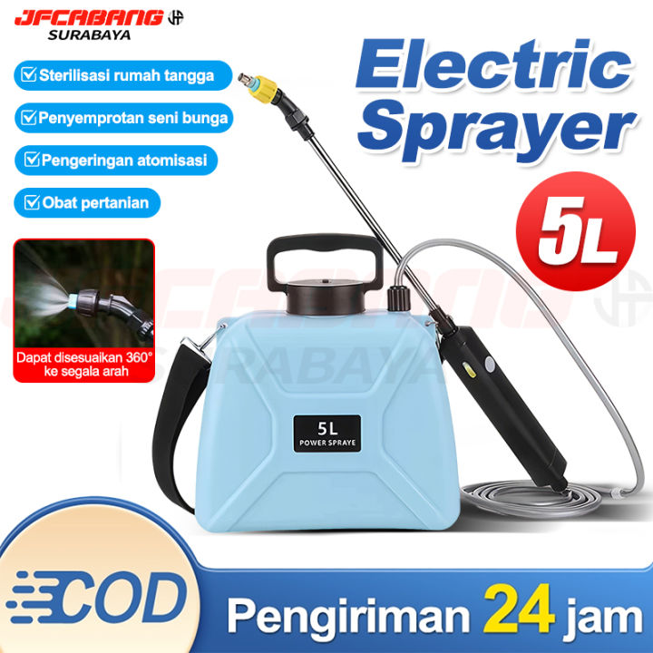JF Indonesia Semprotan Tanaman Portable Electric Sprayer 5L/Semprotan ...