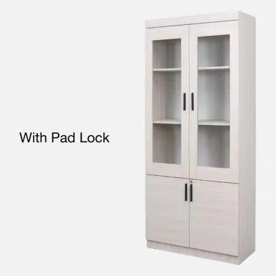 [SIAP PASANG] Como Home 2 Doors Bookcase (BC14) Almari Buku | Multipurpose Storage Cabinet
