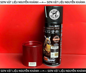 [X944] Sơn Xịt Samurai Kurobushi Màu Đỏ Kim Loại X – Sơn Xe Máy & Ô Tô Bóng Mịn Bám Dính Cao – 400ml