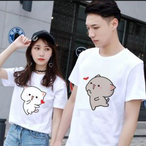 áo đôi với người yêu- áo đôi nam nữ mùa hè- áo cặp đôi tình yêu chất cotton mịn mát giá sĩ [giá 1 áo]