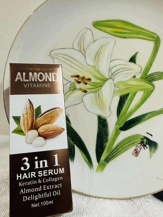 3 IN 1 HAIR SERUM ALMOND VITAMINE WITH EXTRACT ALMOND OIL  100ML