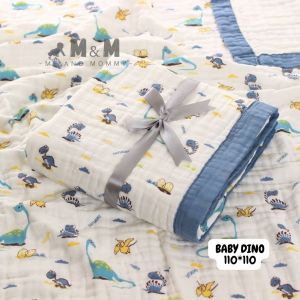 Selimut Multifungsi Baby Cotton Blanket Muslin Bayi 6 Lapis Lembut Halus Newborn Multifungsi Kintakun Karakter Kualitas Premium Quality 110x110cm