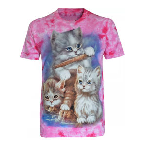 Lovely Cat Fashion 3D Print T-shirt Mens Clothing Short Sleeve Soft T Shirts Harajuku Street Cute Pet Pattern Fashion Tee Top