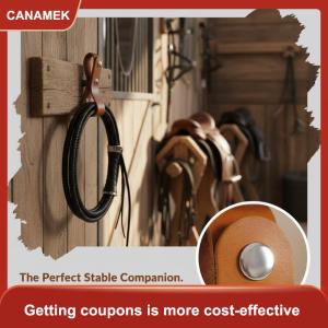 【CANAMEK】 Cưỡi ngựa roi trường hợp chống mất chủ có thể điều chỉnh roi vòng lặp và vành đai thắt lưng cho sự kiện và Đào tạo mục đích