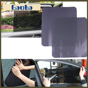 gaoba 2Pcs Car side window mesh film windshield net sun shade sticker UV protection