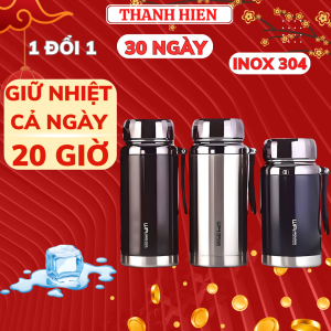 [GIÁ SỈ-SIÊU TỐC 2H] [GIỮ NHIỆT ĐẾN 12 TIẾNG] Bình giữ nhiệt 1500ml inox 304 giữ nhiệt 12 tiếng siêu tốt phù hợp cho văn phòng thể thao hoạt động ngoài trời