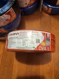 DÂY ĐIỆN CADIVI 2.5 ĐƠN 7 SỢI - CV 2.5 Cuộn 100 Mét Chính Hãng