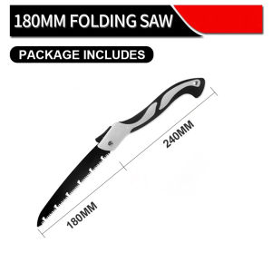 Mini Hand Saw Folding Cutting Wood SK5 Steel U Shaped Metal 180/210/250/300mm Outdoor Portable Fast Cutting Hand Saw