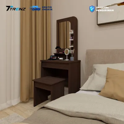 Trenz Furniture - Meja rias Minimalis dan kursi cantik Meja rias cermin Termurah Sierra