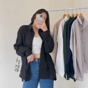 Velvet Clothing (COD) Kemeja Oversize Wanita / Shirt Oversized