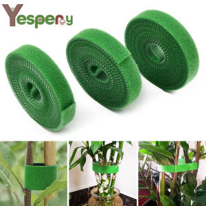 YESPERY 1m Plant Bandage Velcro Tie Adjustable Plant Support Reusable Fastener Tape For Home Garden Accessories