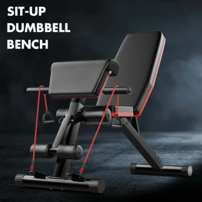 Kursi Gym Fitness Adjustable Press Sit up Bench Dumbell Stool 042-24
