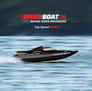 Wltoys เรือบังคับ WL916เรือแข่งวิทยุบังคับความเร็วสูง55กม./ชม. เรือ RC 2.4GHz พร้อมสัญญาณเตือนแบตเตอรี่ต่ำ