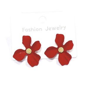 EMS fashion  Korean Geometric Metal Cute flower style Earrings good quality Suitable for summer