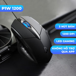 Chuột gaming máy tính có dây SIDOTECH INPHIC W6 có 6 nút hỗ trợ app led RGB 16 triệu màu 12800 DPI macro game moba FPS