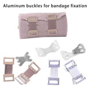 100 Pcs Elastic Aluminum Bandage Clips Stretch Metal Clips Replaceable Elastic Bandage Wrap Clips for Bandages