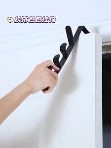 【SG Stock】5Hooks Door Hanger Clothes Rack for Hanging Door Organizer Caps Hooks Purse Holder Home Storage for Bedroom