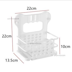 OHHDEER Folding Laundry Basket Bathroom Clothes Hamper Wall Mount  Dirty Clothing Sundries Organizer Basket 折叠收纳蓝