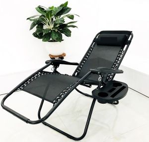 Ghế thư giãn gấp gọn chịu tại 300kg khung hợp kim siêu dày Ghế xếp thư giãn gấp gọn thành giường ngủ trưa văn phòng +1