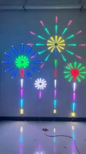 [Bekcona][Ready Stock]LED Sound Control Symphony Firework Light DIY Firework Ambient Dream Wedding Christmas Music Control Full Kit Dream Meteor Light