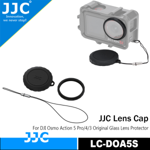 ฝาครอบเลนส์ JJC สำหรับ DJI Osmo Action 5 Pro/4/3อุปกรณ์ป้องกันเลนส์กระจกแบบดั้งเดิม & F-DA5UV JJCมีฝาครอบเลนส์เลนส์ซิลิโคนและแหวนป้องกันซิลิโคนและที่เก็บฝาครอบเลนส์