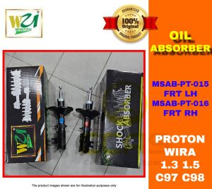 WINTZU FRONT LEFT RIGHT ABSORBER (OIL)PROTON WIRA 1.3/1.5 C97C98 DEPAN KIRI KANAN MSAB-PT-015 FRT LH MSAB-PT-016 FRT RH