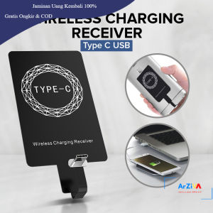 Qi Wireless Charging Receiver Adapter for Smartphone USB Type C - P9