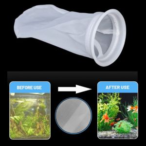 NOBLELYN Marine Filtration Aquarium Filter Socks Bag Washable Reusable PP Nylon Filter Bag  Honeycomb Fish Tank Water Sump Filters Bag Fish Tank Filtration System