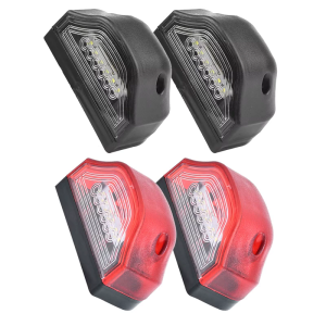 Universal Low Power Consumption License Plate Light With White LED Bulbs For Trucks Trailers Commercial Vehicles 1 Pair