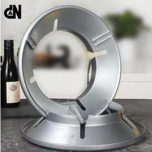 Cover Tatakan Alas Kompor Gas Portable Alumunium Pelindung Anti Karat Dingin Dan Angin & Slip Universal