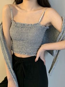 เสื้อสายเดี่ยว มีฟองน้ำในตัว สม๊อคทั้งตัว สายปรับได้ S005