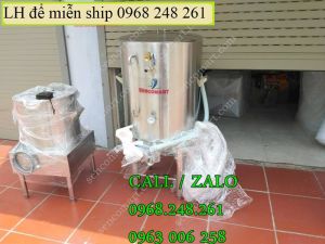 Nồi nấu đậu nành đậu hũ công nghiệp 40L không khê không cháy