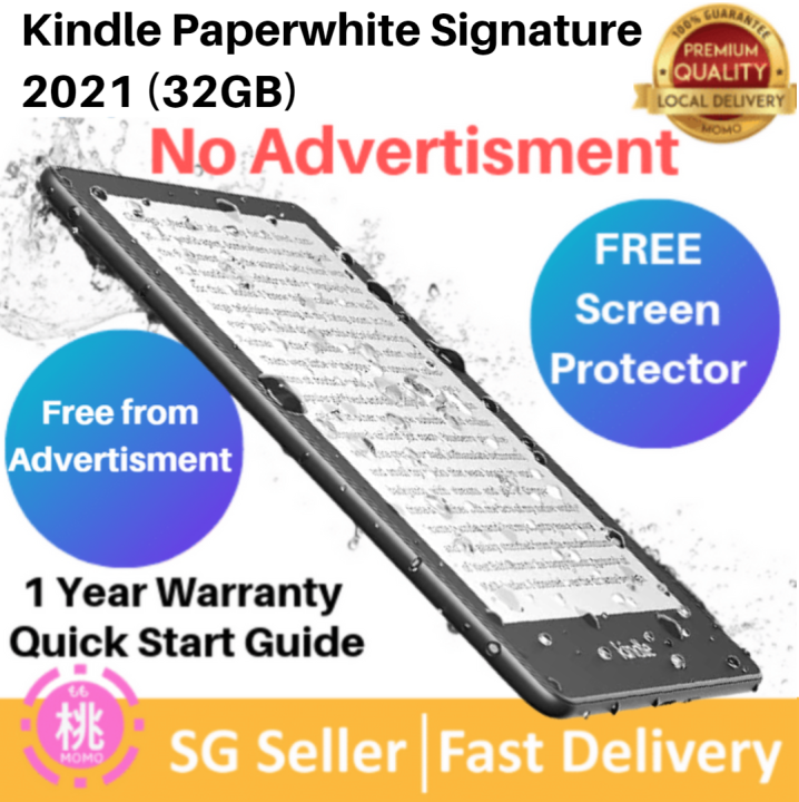 Kindle Paperwhite Signature Edition (32 GB) NO ADS With a 6.8" display, wireless charging dock