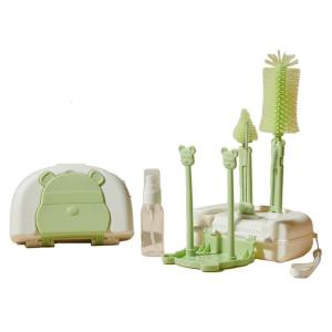 Essential Cleaning Kits Travel Bottle Brush Set Convenient & Hygienic Cleaning Tool set Durable for Families on Moves