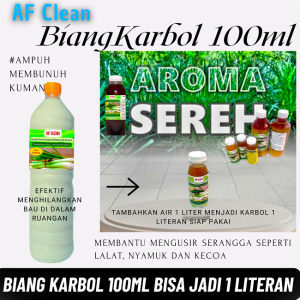 Biang karbol sereh pel lantai 100gram jadi 1Liter - Bibit karbol sereh Pel Lantai 100 gram