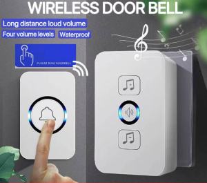 ✅100% Original Yoky Intelligent Small LED Wireless Doorbell Waterproof 300M Range Door Bells 62 Songs