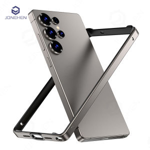 Luxury Hybrid Silicone Frame Aluminum Metal Case For Samsung Galaxy S25 Ultra S24 Plus S25ultra Heat Dissipation Light Bumper