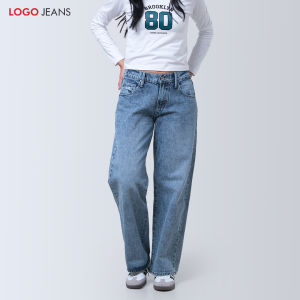 Logo Jeans Celana Jeans Wanita Loose K2 Series Light Blue 43LK2L3LL