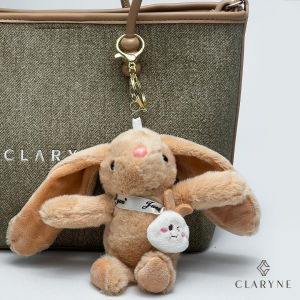 Claryne Floppy Bunny Bag charm | Gantungan Kunci Unik dan Lucu untuk Segala Tas | No Brand Keychain Boneka