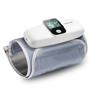 Raycome Pulse Wave Arm Blood Pressure Monitor Dual Sensors Hospital Grade Sphygmomanometer Digital Blood Pressure Monitor Bluetooth English Voice ±2mmHg Accuracy