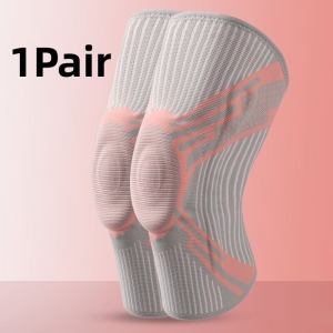 Guoftstars 1 Pair Knee Guard Knee Brace with Spring Support Strip & Patella Gel pad Knee Support for Knee Pain Meniscus TearACL Joint Pain Relief Running Work Out Basketball Bảo vệ đầu gối , Miếng đệm đầu gối .AutoMaxion
