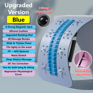 Upgraded Lumbar Back Waist Stretcher massager Fitness stretch Lumbar Spine Support Acupuncture Massage Xmas