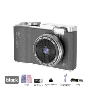 4K Mini Digital Camera For Photography For Vlogging HD Flash Digicam CCD Retro Camera 16X ZOOM 50 Million HD Pixels