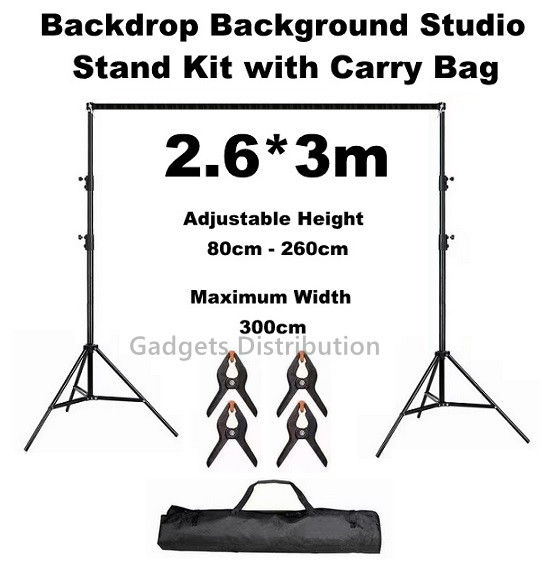 2.6x3m 2.6*3m 2.6m 3m Backdrop Background Studio Camera Shooting Stand ...
